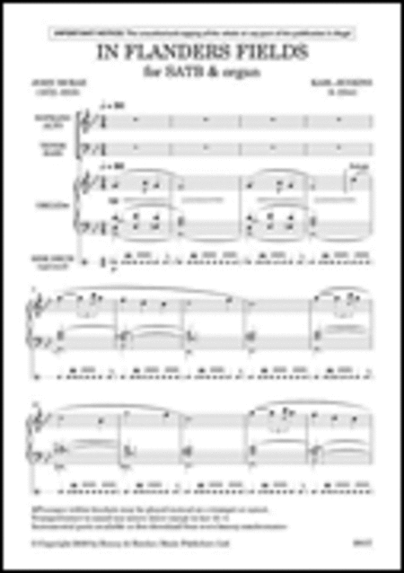 In Flanders Fields Satb And Organ, English
