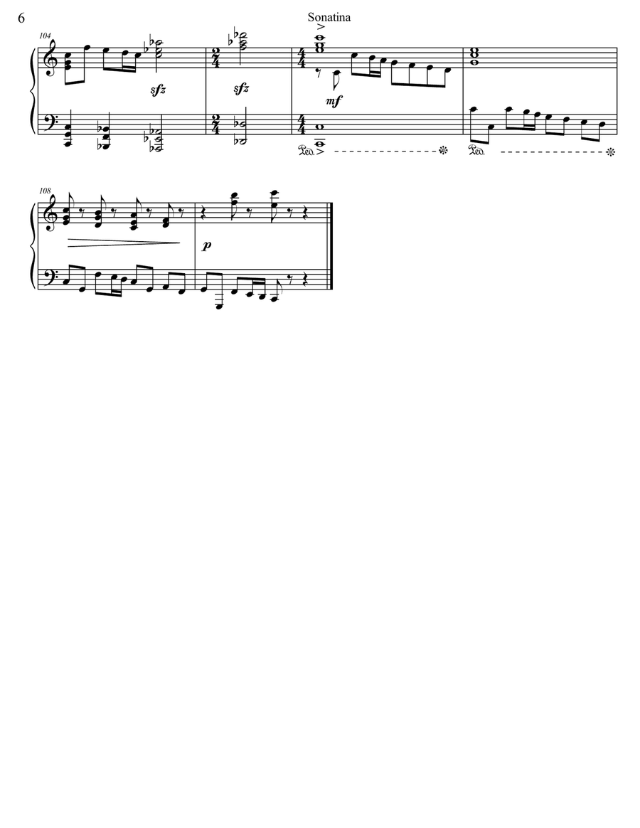 Sonatina Piano Solo scores gallery preview page 6