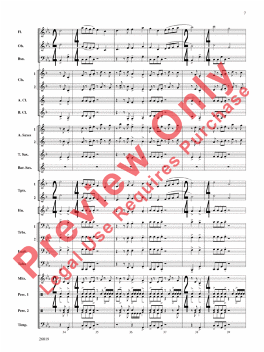 Algorhythms Concert Band scores gallery preview page 8