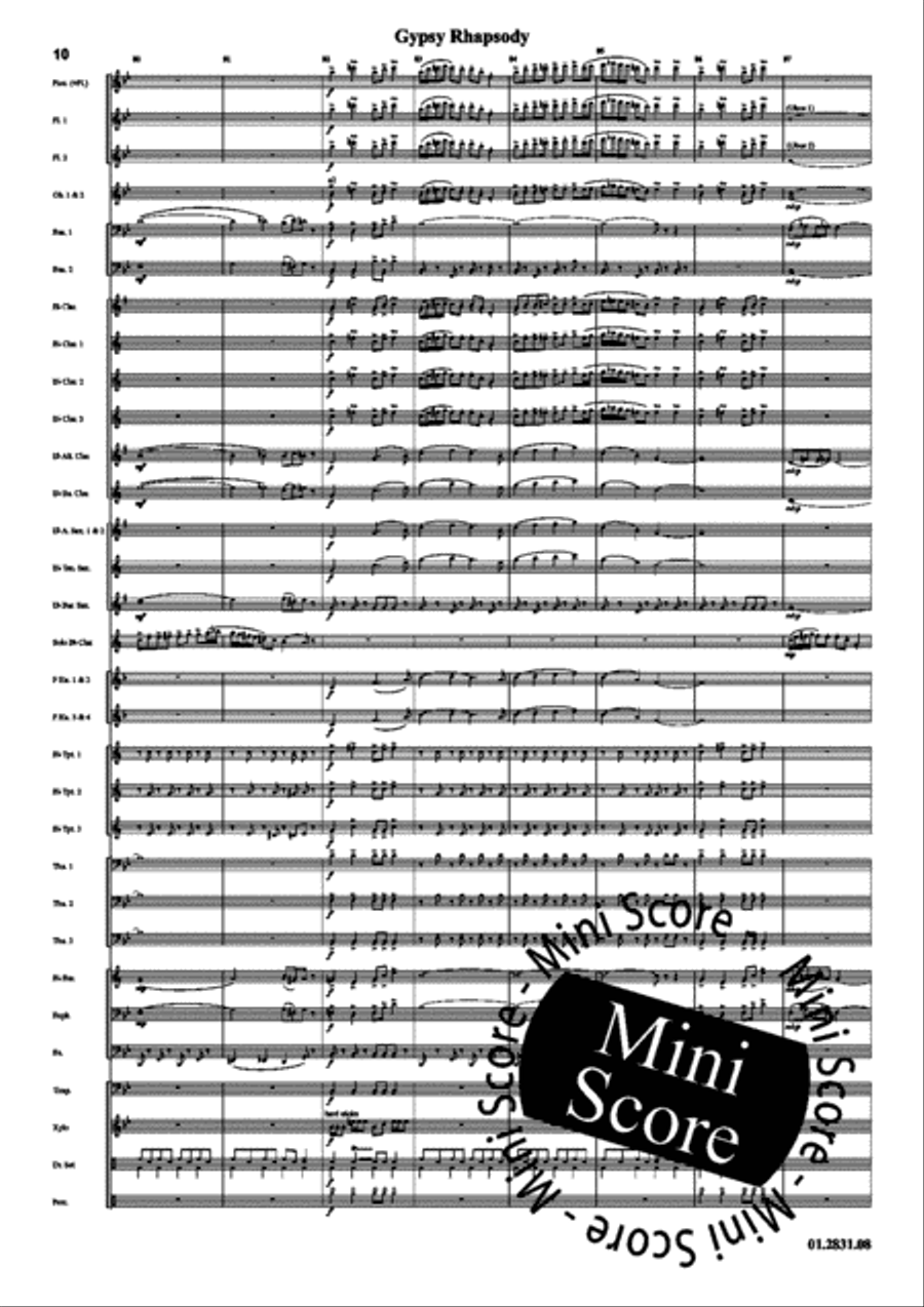 Gypsy Rhapsody Gypsy Rhapsody Concert Band scores gallery preview page 14