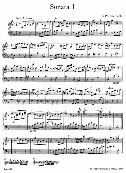 Die sechs Preussischen Sonaten Wq 48