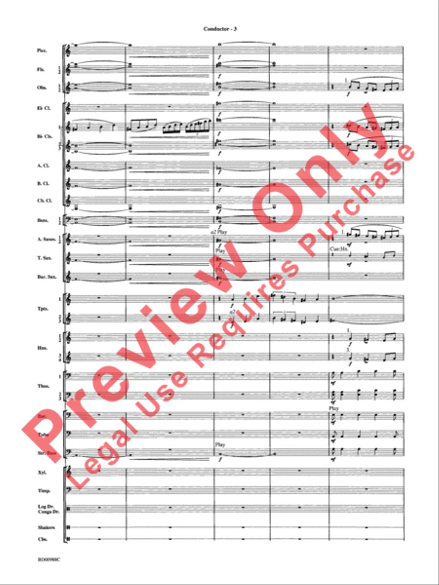Kilimanjaro: An African Portrait Concert Band scores gallery preview page 6