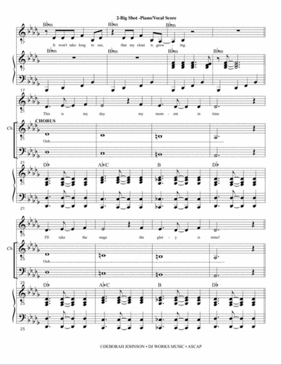 Big Shot - STILTZ the Musical Choir scores gallery preview page 4
