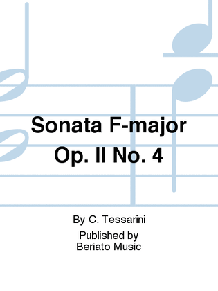 Book cover for Sonata F-major Op. II No. 4