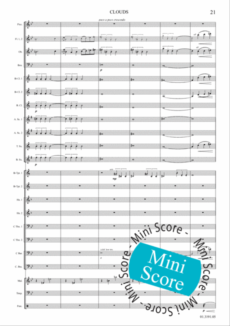 Clouds Concert Band scores gallery preview page 27