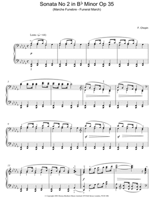 Book cover for Sonata No. 2 In Bb Minor, Op. 35 (Funeral March)