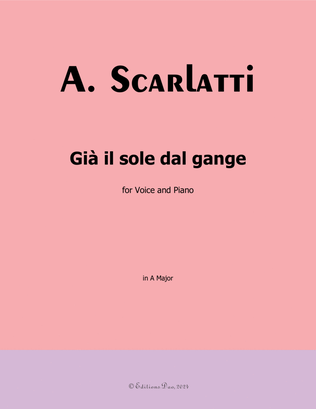Già il sole dal gange, by Scarlatti, in A Major