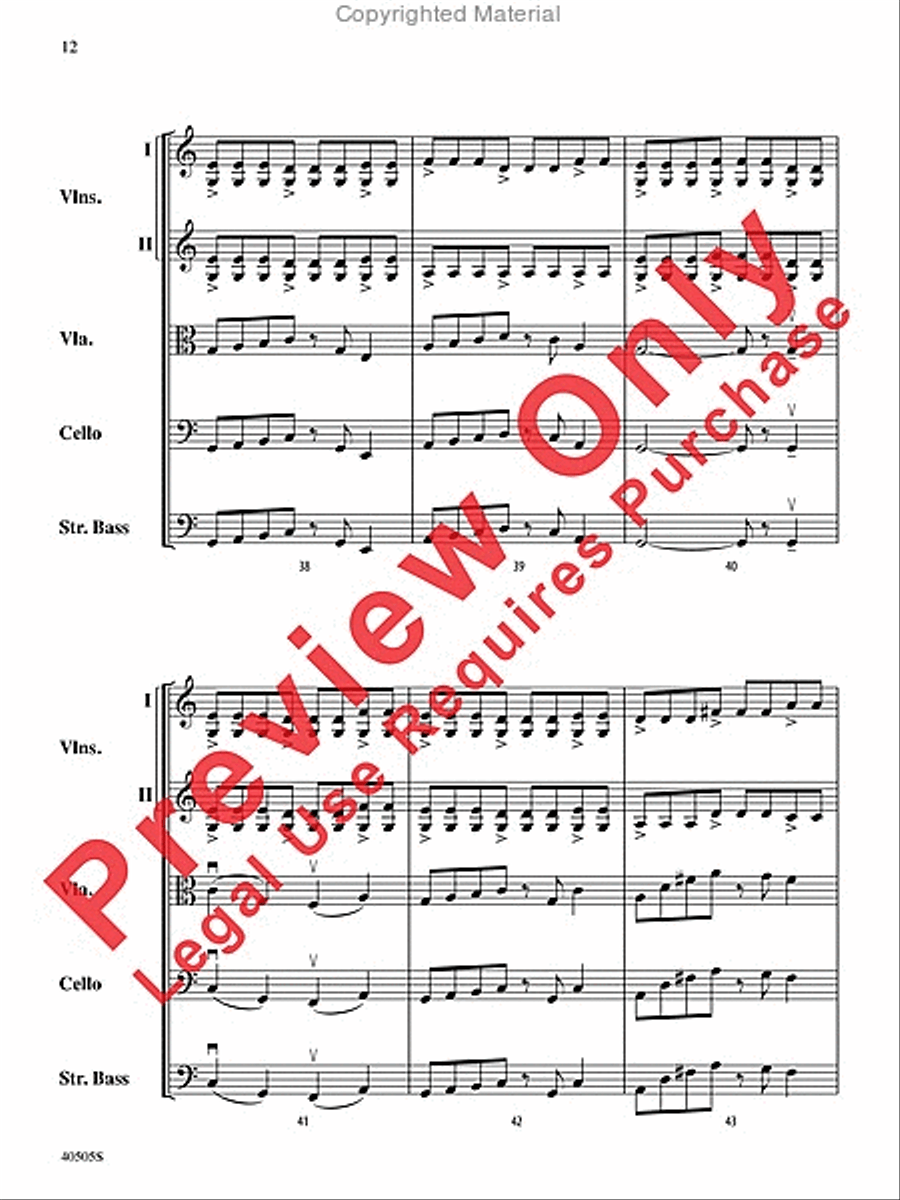 A Fiddler's Fancy String Orchestra scores gallery preview page 12