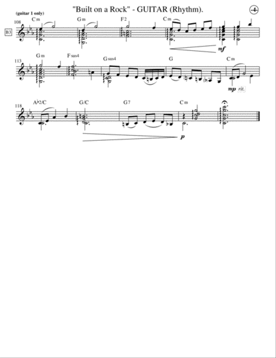 Built on a Rock (Guitar & Cello) String Duet scores gallery preview page 4