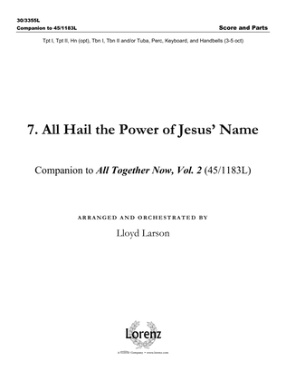 Book cover for All Hail the Power of Jesus' Name - Score and Parts