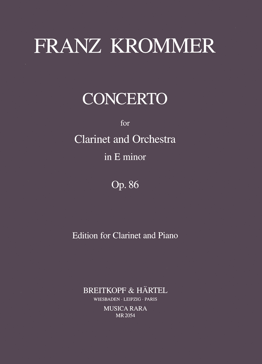Concerto in e minor Op. 86 Flute scores gallery preview page 1