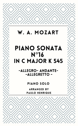 Piano Sonata N°16 in C Major - K545