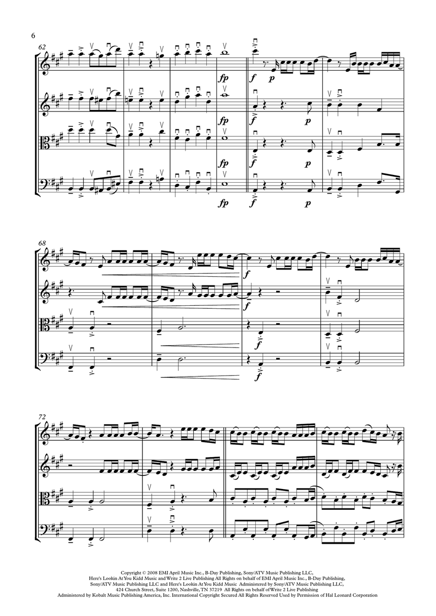 Halo String Quartet scores gallery preview page 6