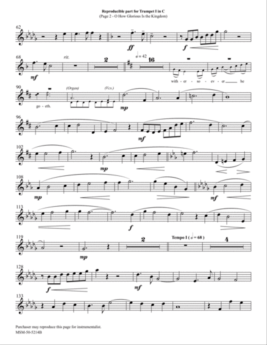O How Glorious Is the Kingdom Choir scores gallery preview page 5