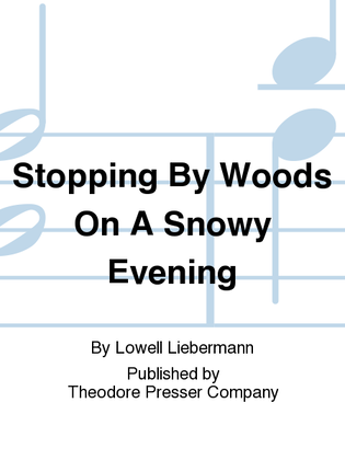 Book cover for Stopping By Woods On A Snowy Evening