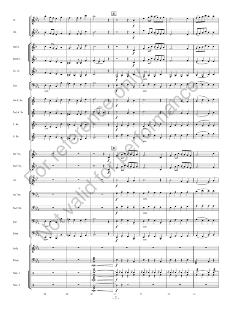 Pembroke Castle Concert Band scores gallery preview page 8