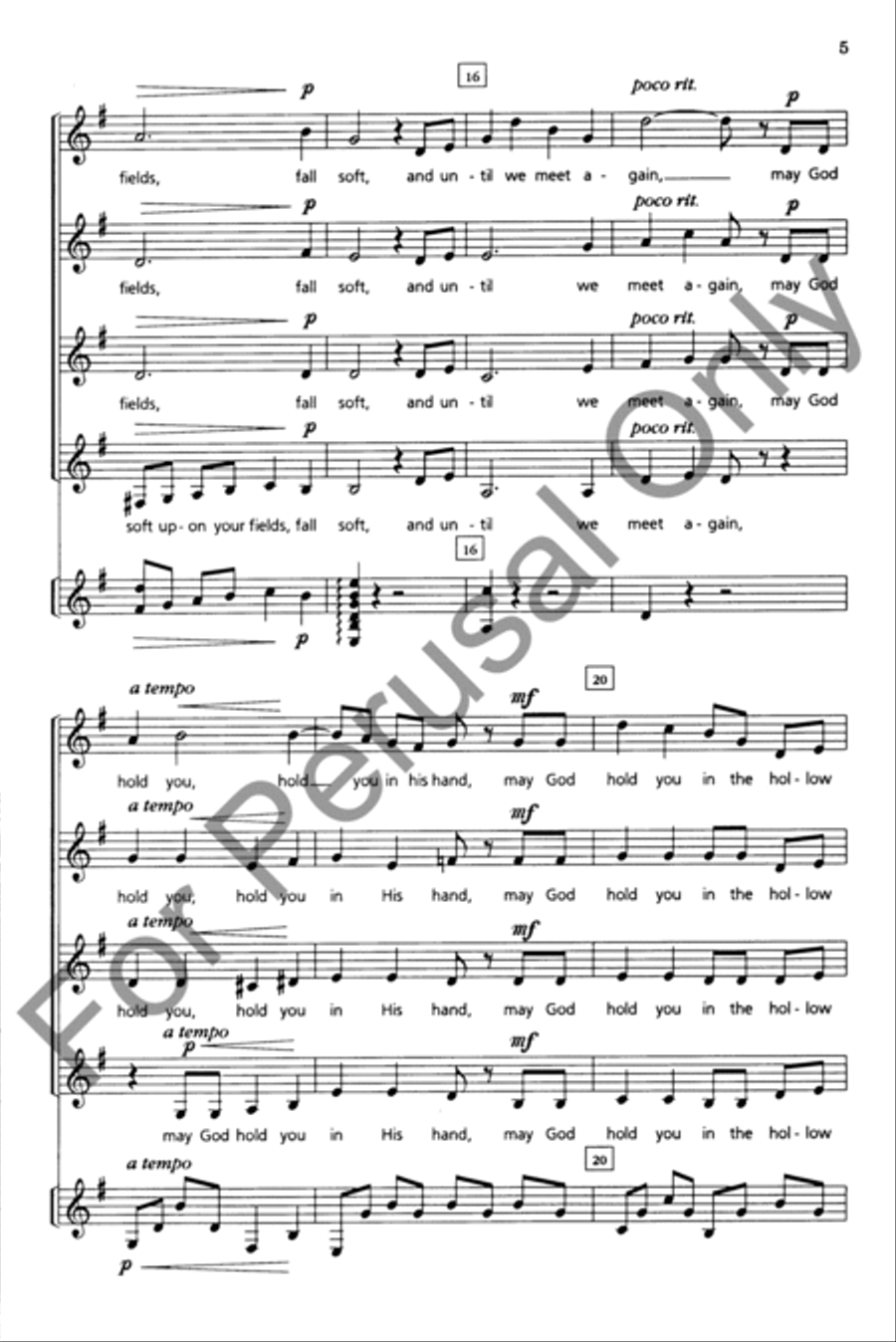 May the Road Rise to Meet You SSAA scores gallery preview page 4