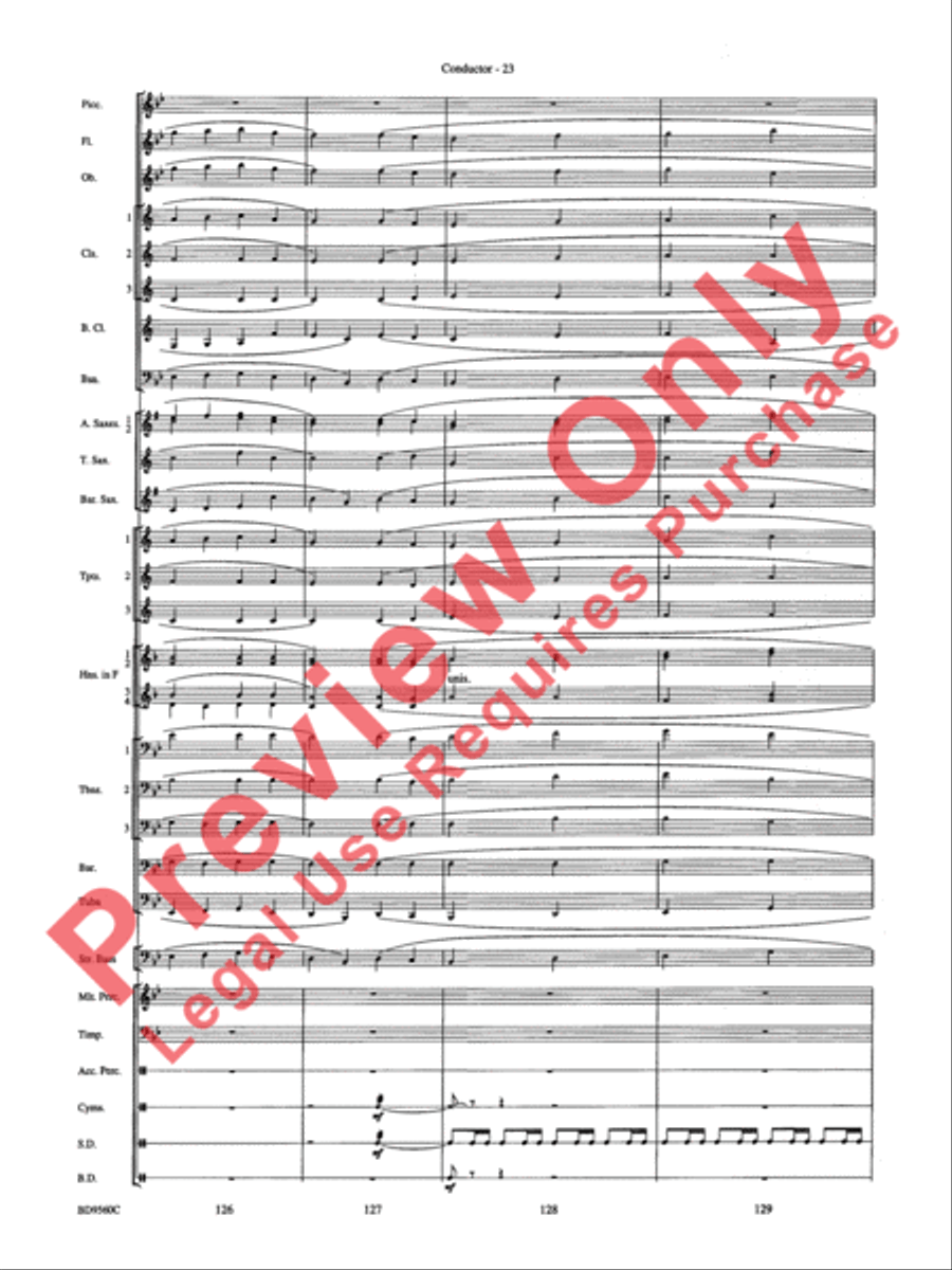 Waterdance Concert Band scores gallery preview page 25