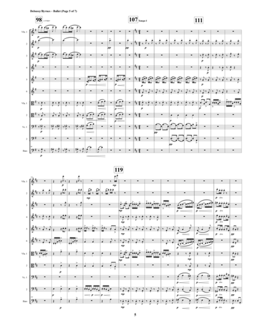 Ballet (Mvt. 4 from Debussy's Petite Suite) for String Orchestra image number null