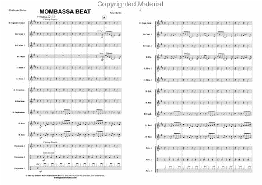 Mombassa Beat Mombassa Beat Brass Band scores gallery preview page 2