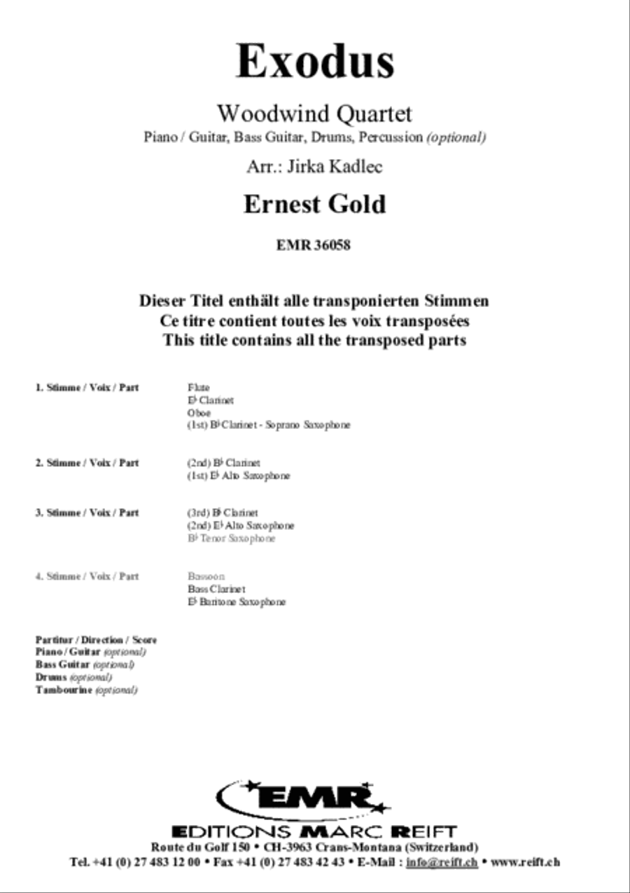 Exodus Woodwind Quartet scores gallery preview page 2
