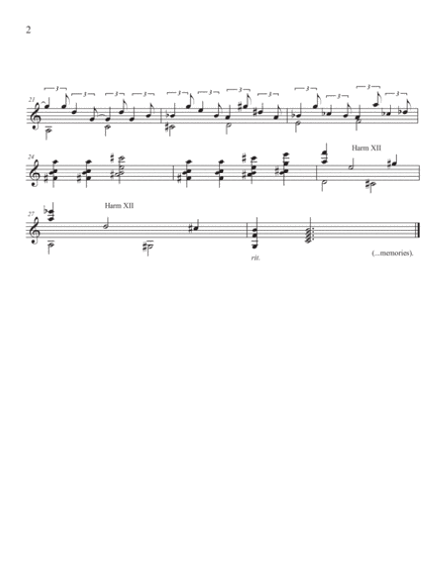 Four Preludes Classical Guitar scores gallery preview page 3