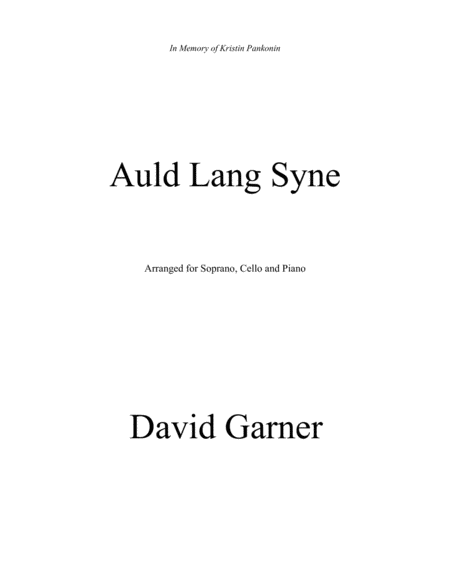 Auld Lang Syne (arr.) image number null