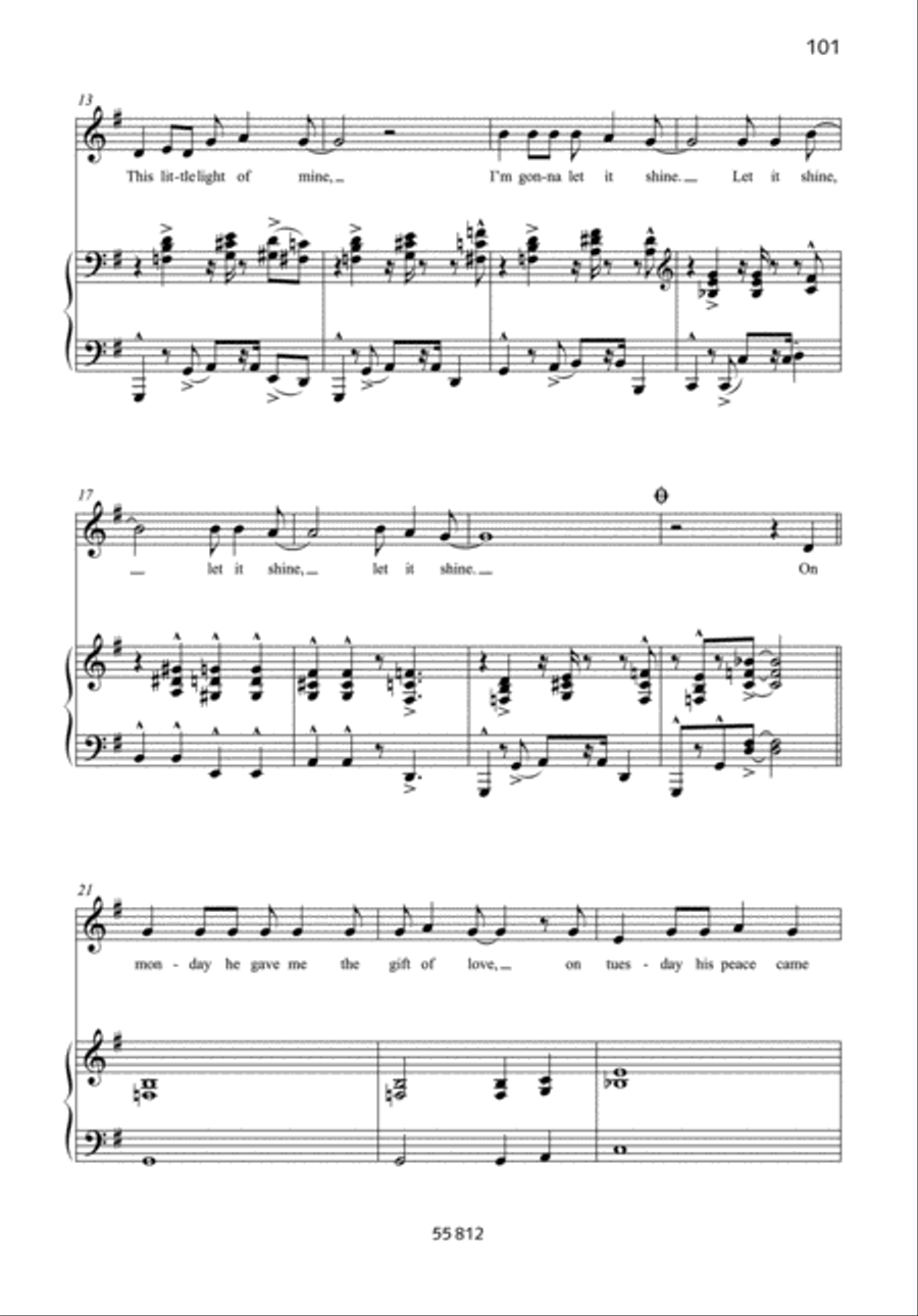 This little light of mine Voice Solo scores gallery preview page 2