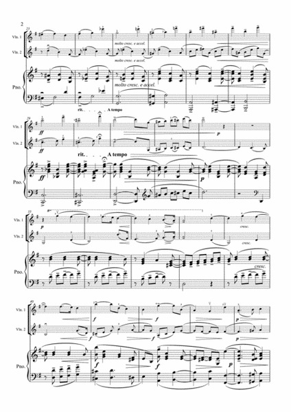 Rachmaninoff - Prelude Op23 No10 - 2 Violins Violin Duo Violin Group