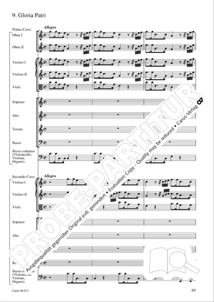 Beatus vir (How blest is he) Psalm 111 4-Part scores gallery preview page 90