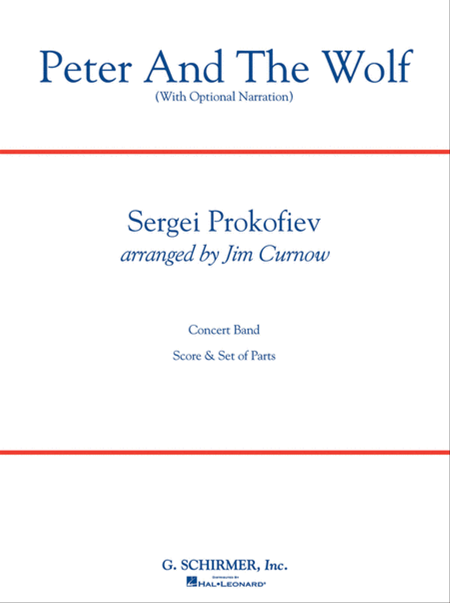 Peter and the Wolf Concert Band scores gallery preview page 1