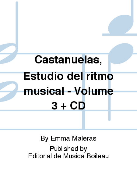 Castanuelas, Estudio del ritmo musical - Volume 3 + CD