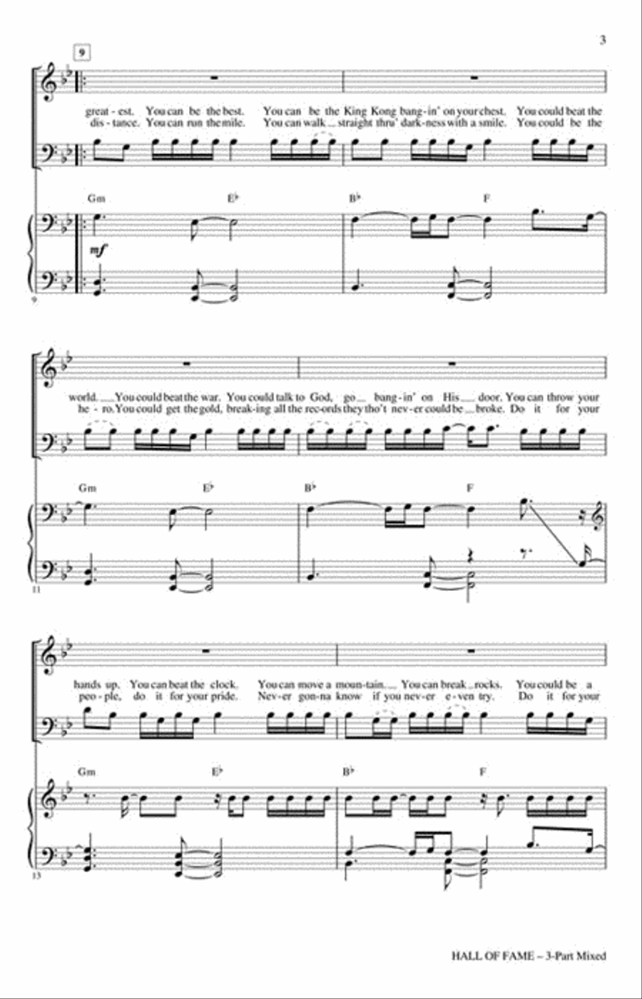Hall of Fame 3-Part scores gallery preview page 3