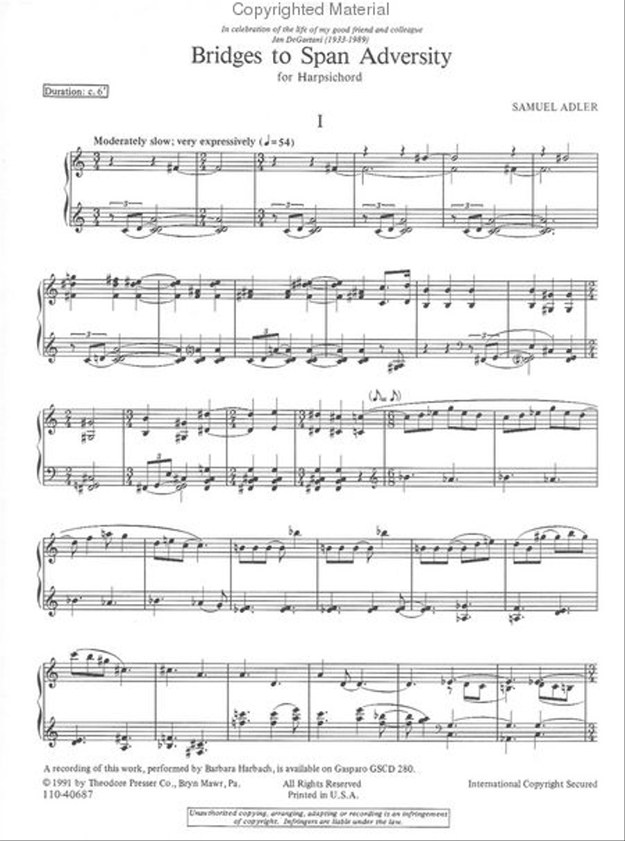 Bridges to Span Adversity Chamber Music scores gallery preview page 2