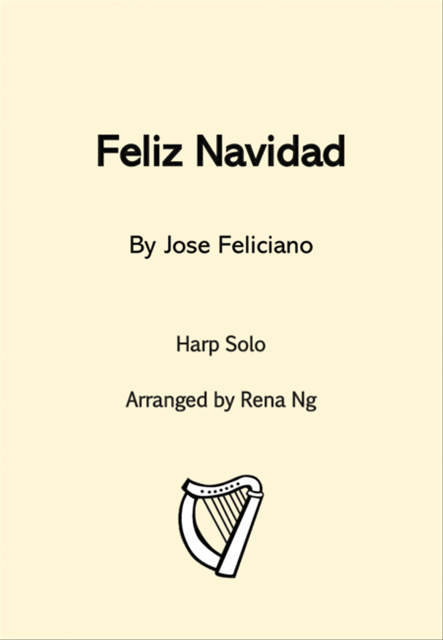 Feliz Navidad by Clay Walker Harp - Digital Sheet Music
