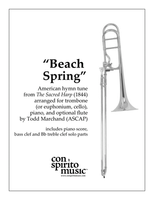 Beach Spring — trombone, piano, opt. flute