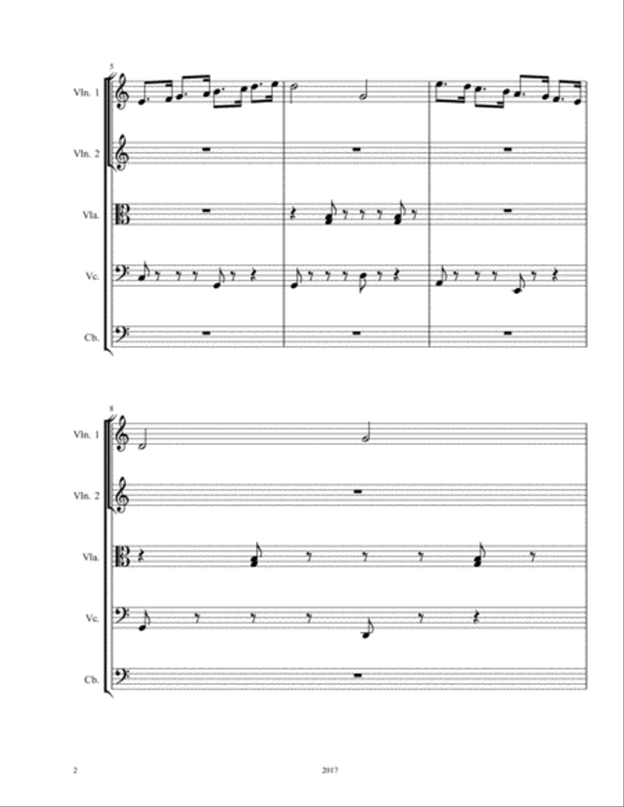 Day at the Beach Day at the Beach String Quartet scores gallery preview page 2