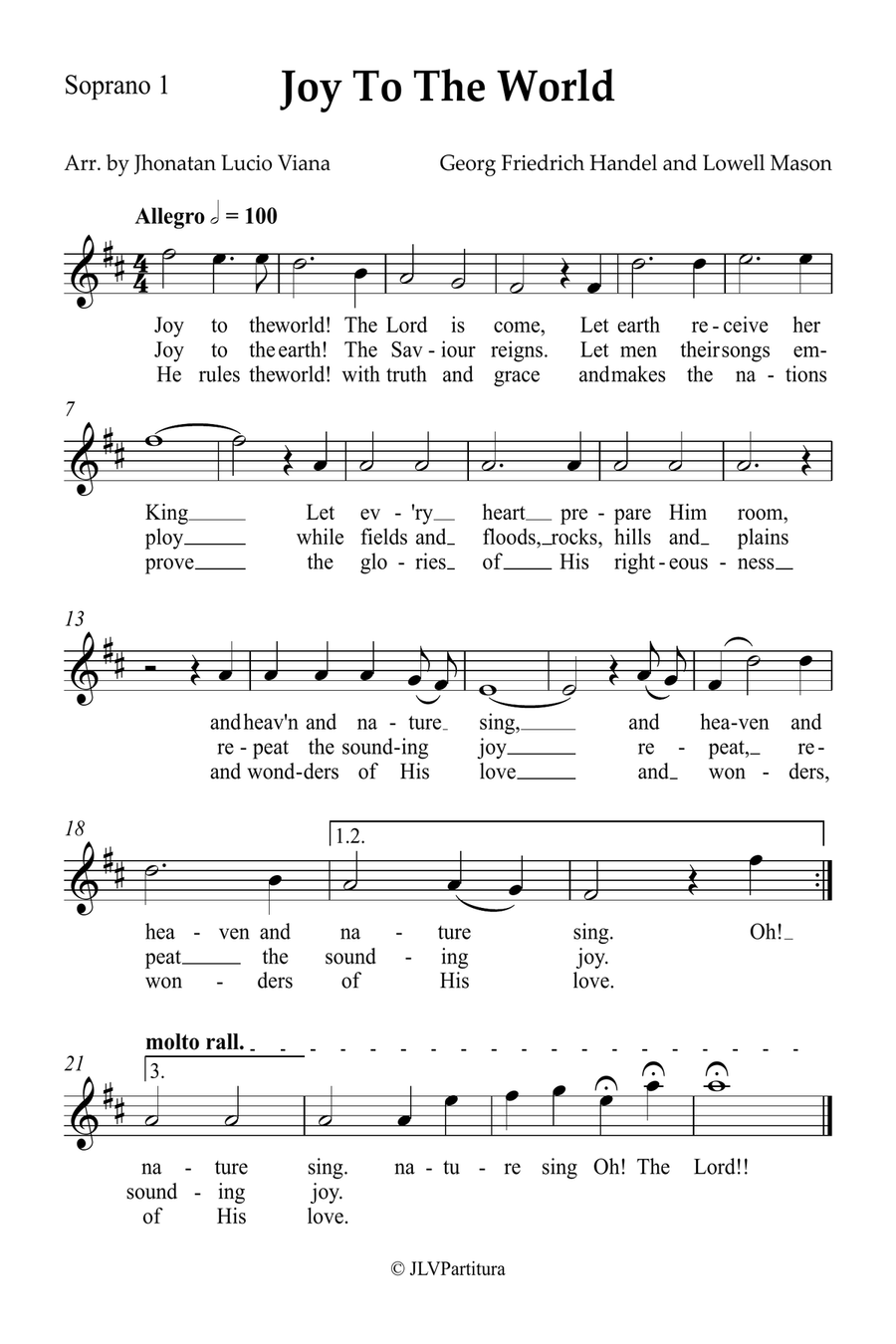 Joy To The World Small Ensemble scores gallery preview page 3