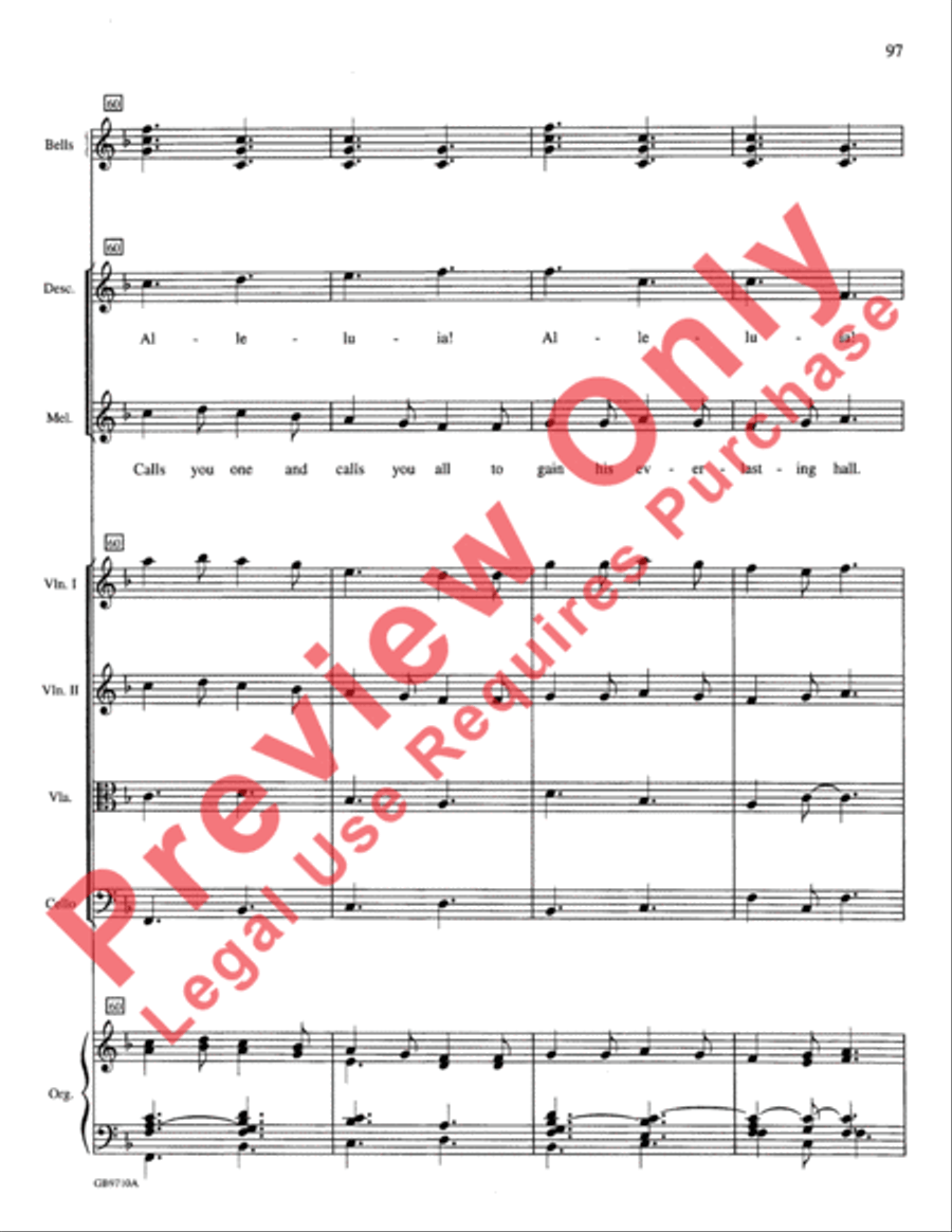 A Festival of Lessons and Carols Choir scores gallery preview page 98