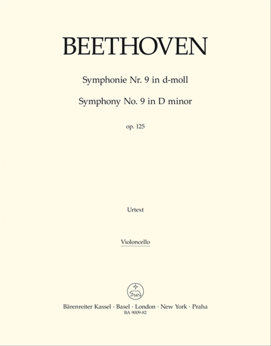 Symphony no. 9 in D minor, op. 125 School and Community scores gallery preview page 1