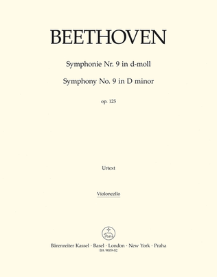 Book cover for Symphony no. 9 in D minor, op. 125