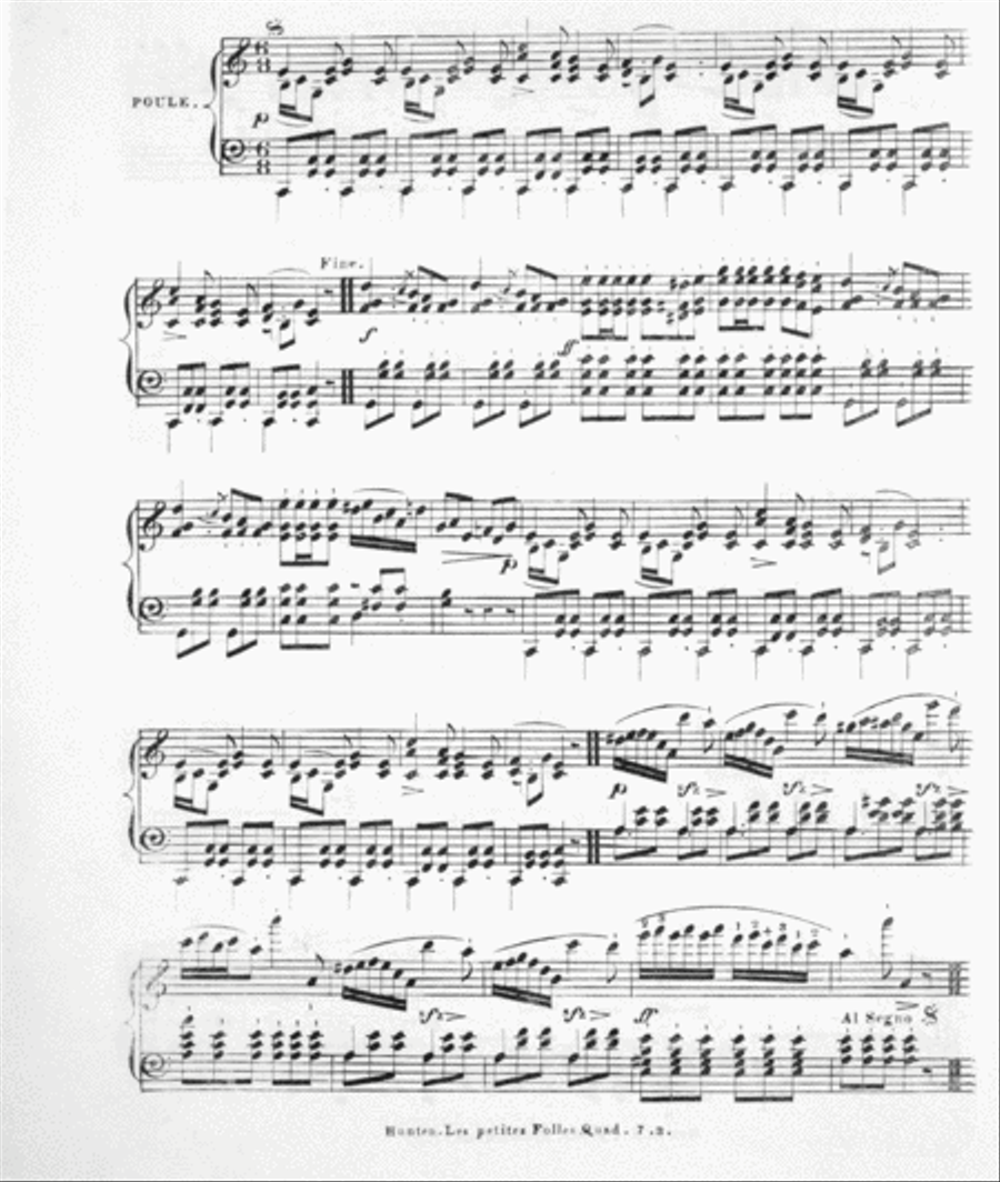 Quadrille de Contredanses et Valse Piano Solo scores gallery preview page 4