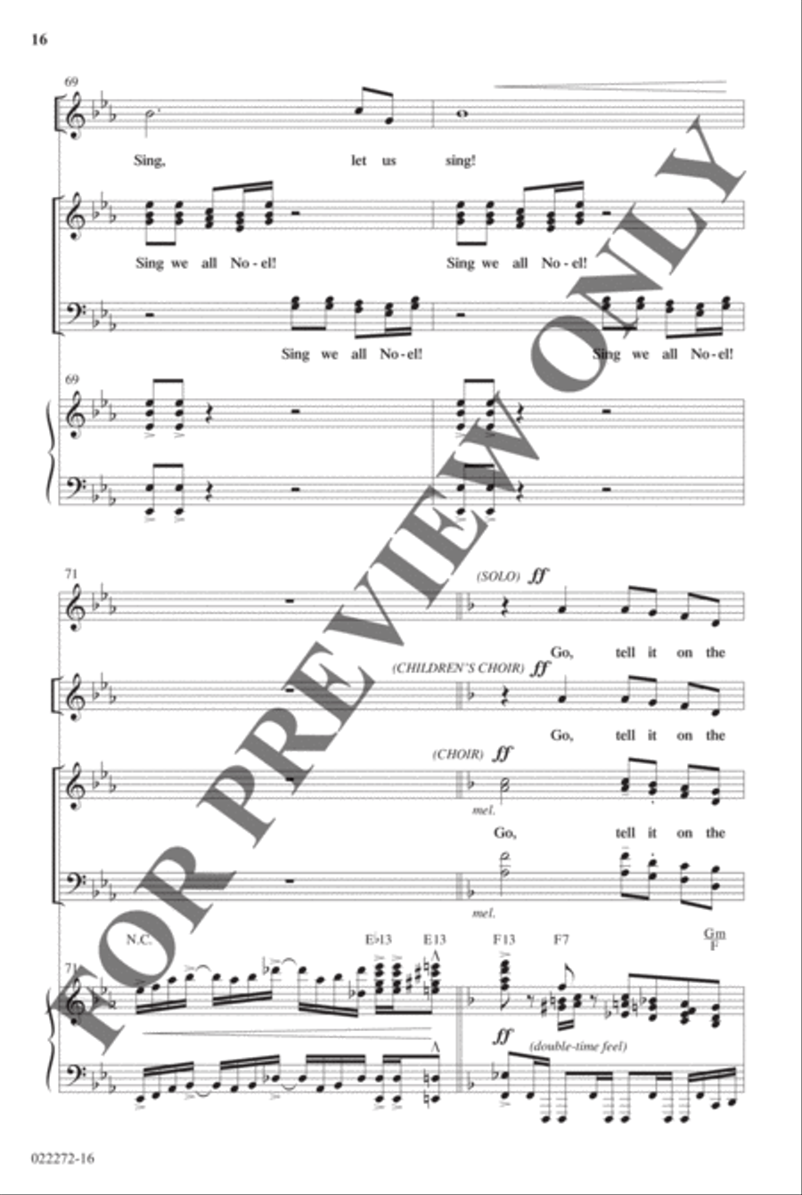 Best-Selling Christmas Anthem Pak Vol 1 - Anthem Preview Pak Hymn Anthems scores gallery preview page 17