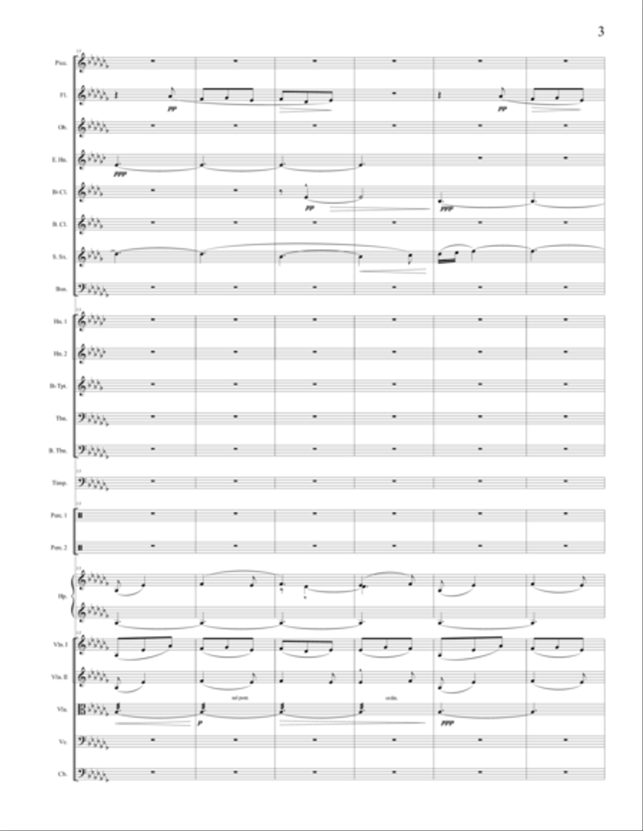 Albeniz/Leytush – “La Vega”, (The Alhambra) Full Orchestra scores gallery preview page 3