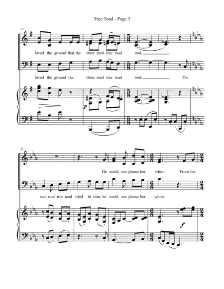 Ten Tone Twisters for SAB Choir & Piano