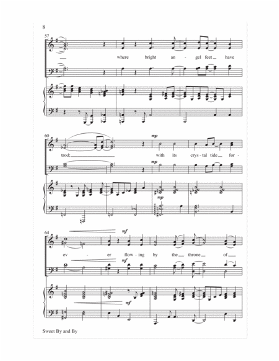 Sweet By and By 4-Part scores gallery preview page 9