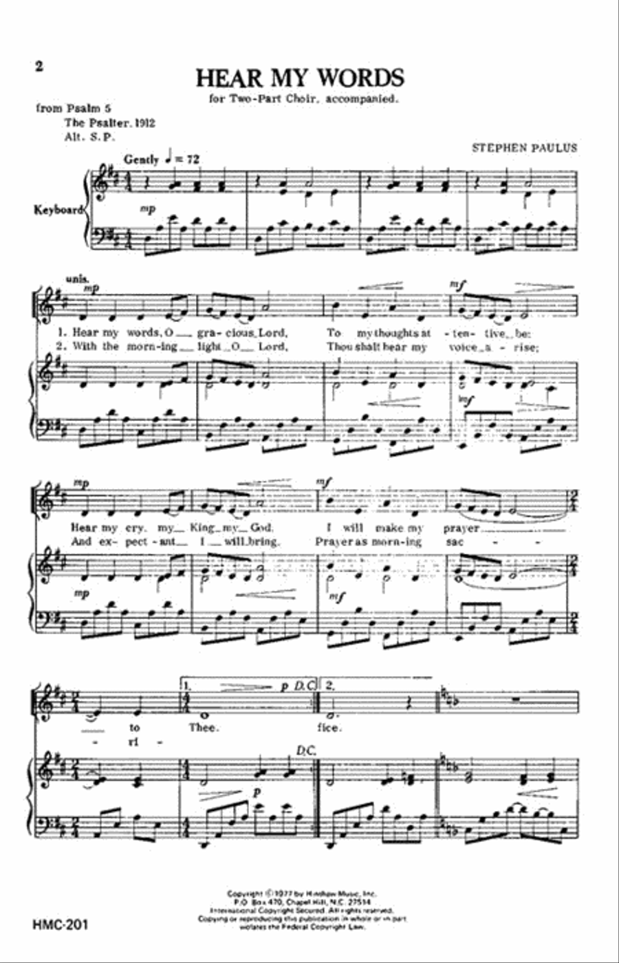Hear My Words Choir scores gallery preview page 2