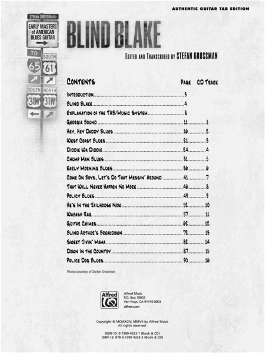 Stefan Grossman's Early Masters of American Blues Guitar: Blind Blake Acoustic Guitar scores gallery preview page 4