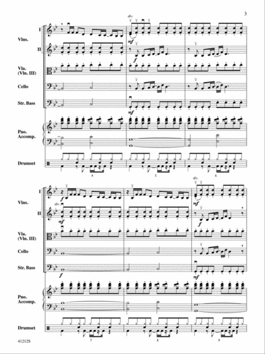 Roar: Score Roar: Score String Orchestra scores gallery preview page 3