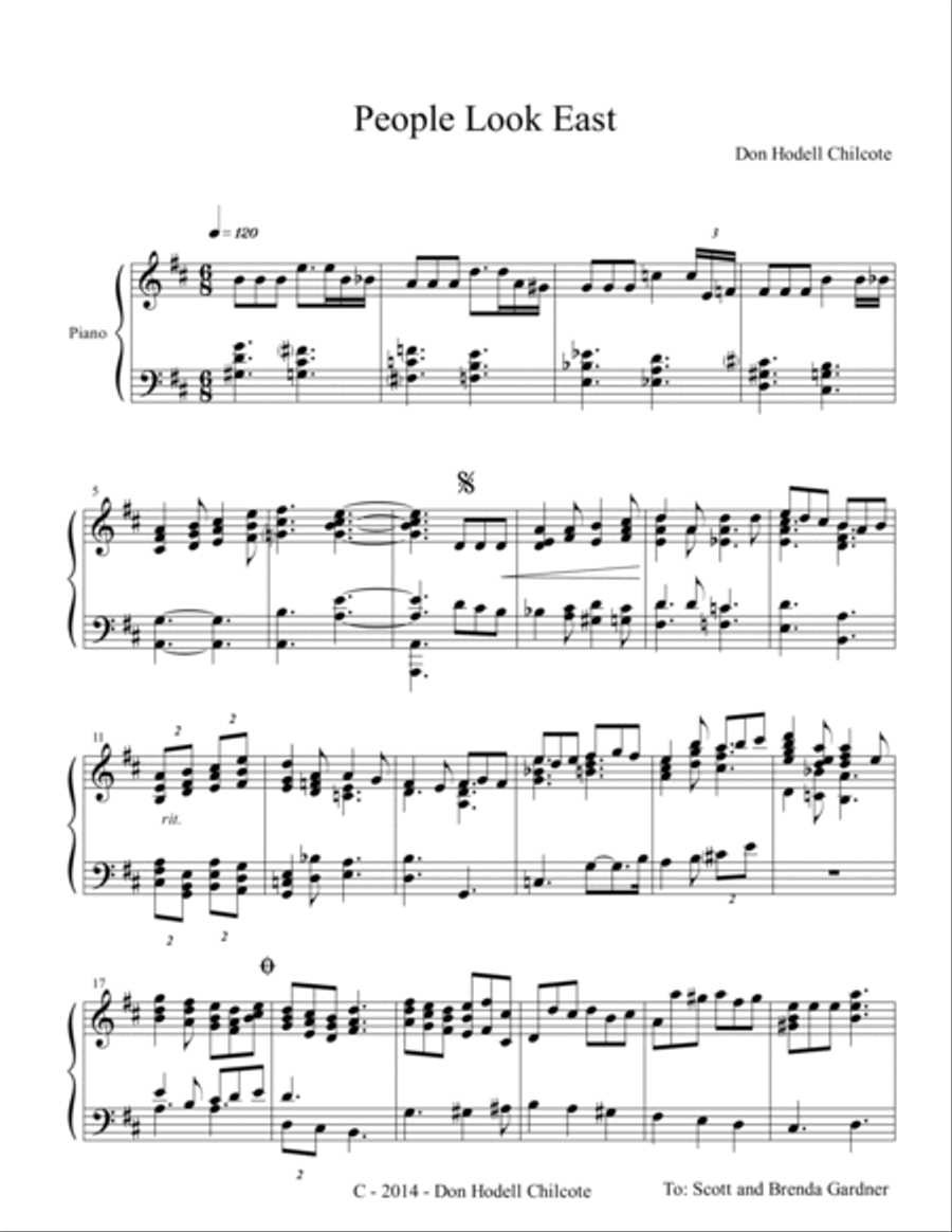 People Look East Harpsichord scores gallery preview page 2